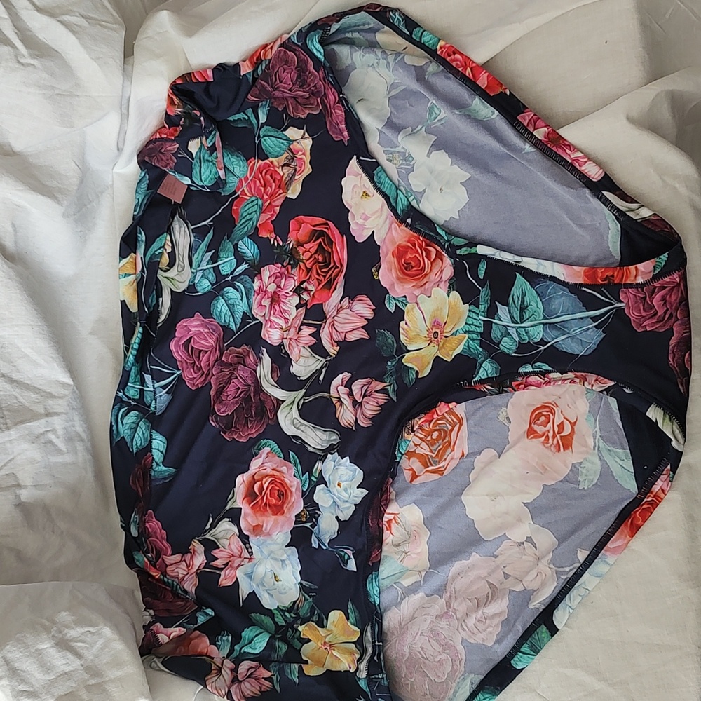 Cacique Floral Print Comfort Bliss High Waist Brief NWT 26/28